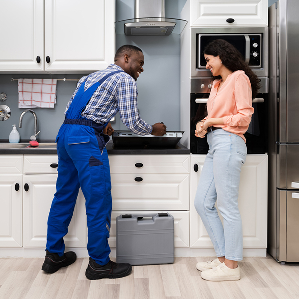 what kind of warranty do you offer on your cooktop repair services in Hall County Texas